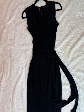 Chic black slinky LBD from KAMALIKULTURE x Norma Kamali